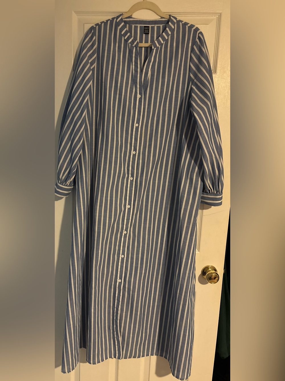 Blue and White Striped Women’s Dress